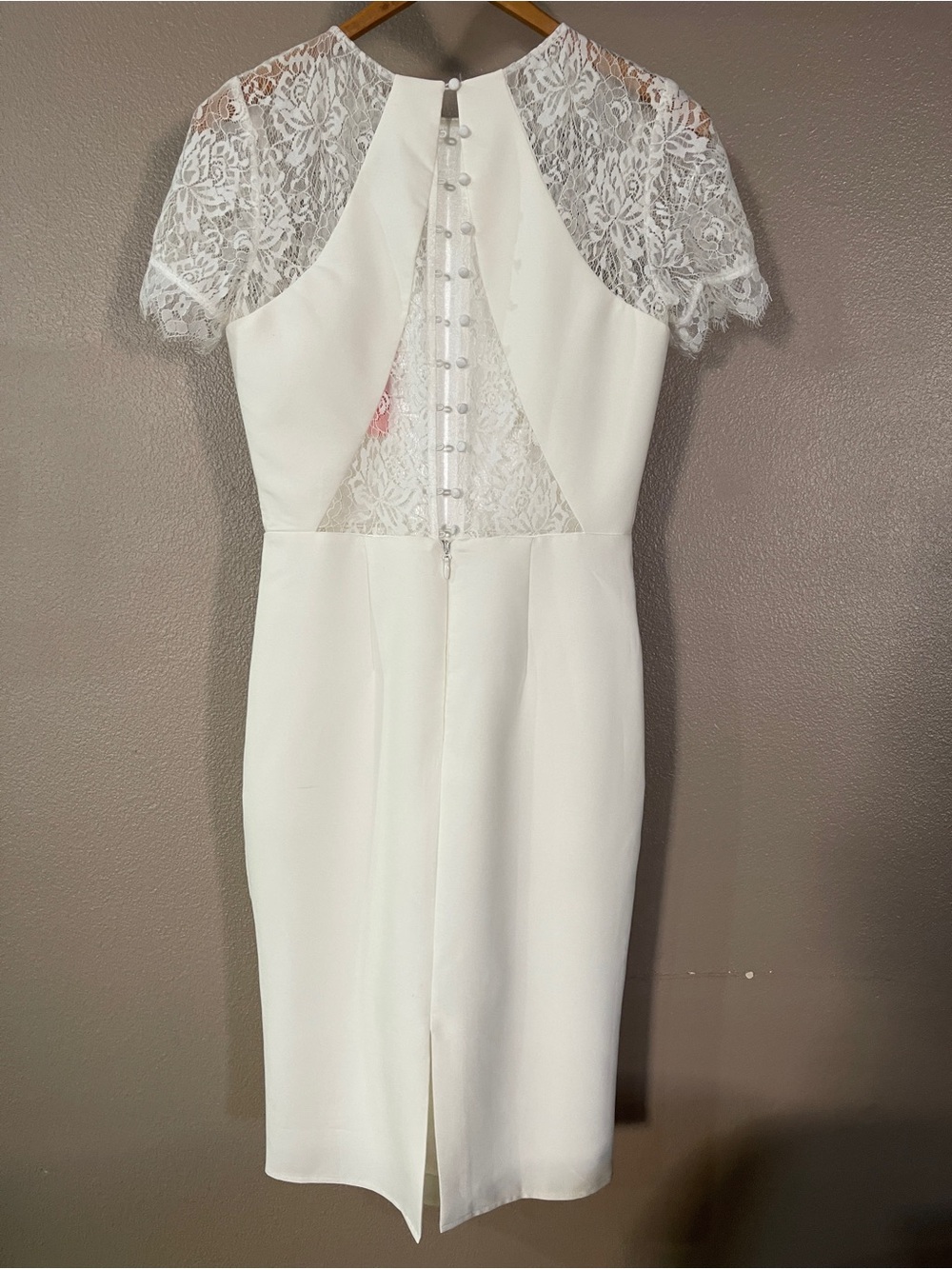 Chi Chi London Off White Cocktail Wedding Dress- NWT